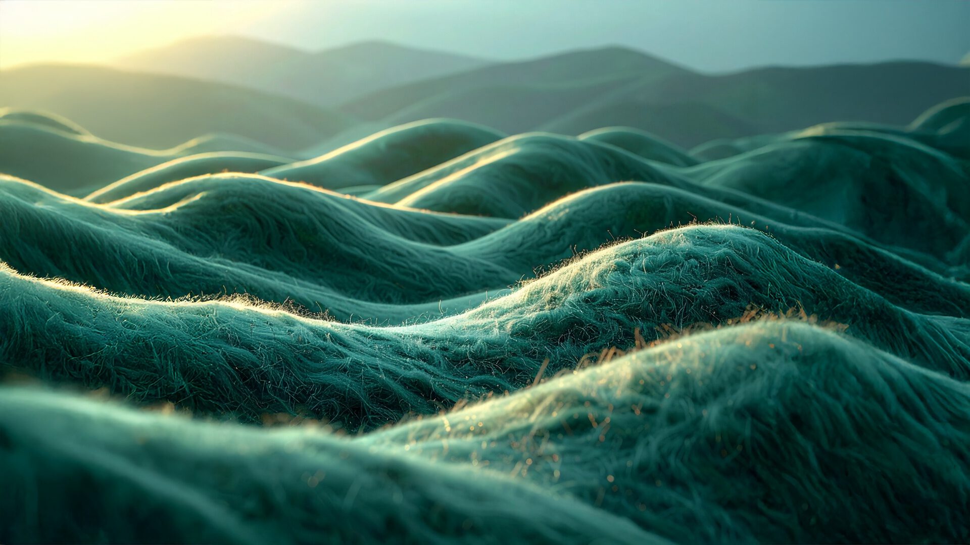 Regionale Wolle Landschaft